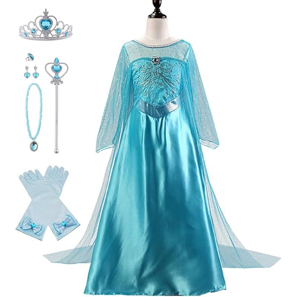 【新品】ディズニーリゾート公式　アナと雪の女王　エルサ　コスチューム　140cm Amazon.co.jp: アナと雪の女王 アナ雪 2 エルサ ドレス 子供